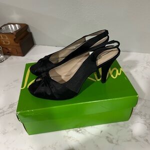 Elegant Black Slingback Heels